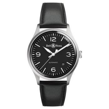 Image of Bell & Ross Brv192 Mens Stainless Steel Black Strap Watch