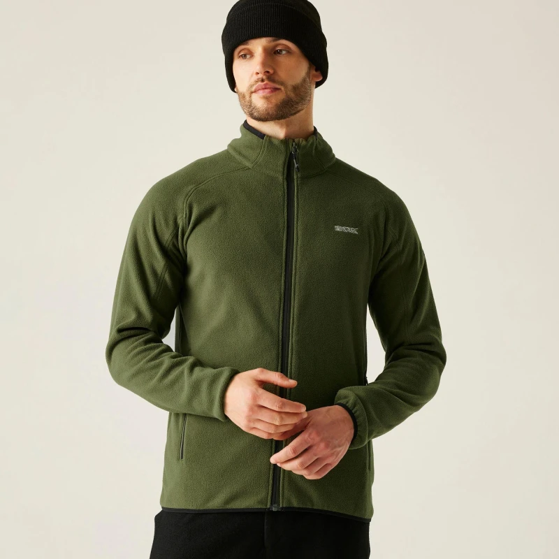 Image of Regatta Regatta Men Hadfield Fleece in Olive Size: large Olive L Male 5063516139560
