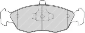 Image of Ferodo FDB1168 Brake Pad Set Front Axle Premier Car