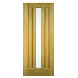 Image of Wickes York External Oak Veneer Door Glazed 1981 x 838mm