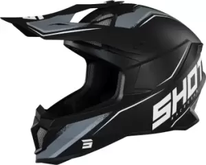 Image of Shot Lite Prism Motocross Helmet, black-white, Size S, black-white, Size S