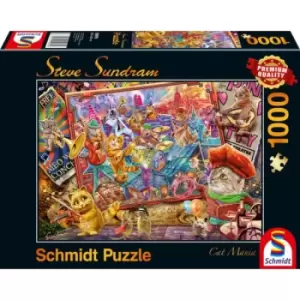 Image of Schmidt Steve Sundram: Cat Mania 1000 Piece Jigsaw Puzzle