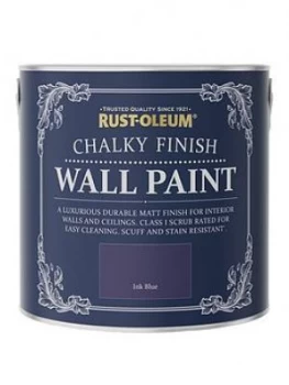 Image of Rust-Oleum Chalky Wall Paint Ink Blue 2.5L