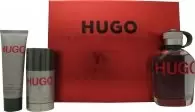 Image of Hugo Boss Hugo Man Gift Set 125ml Eau de Toilette + 75ml Deodorant Stick + 50ml Shower Gel