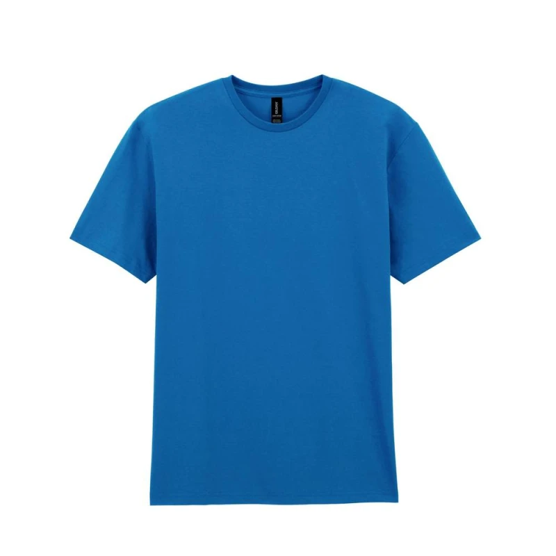 Image of Gildan Mens Cotton Lightweight T-Shirt in Blue Size: Small Blue Male S