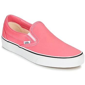 Image of Vans CLASSIC SLIP ON womens Slip-ons (Shoes) in Pink,4.5,5,6,6.5,7.5,8,3,7,5.5,4