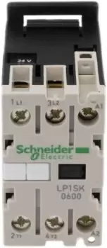 Image of Schneider Electric TeSys SK LP1S 2 Pole Contactor - 12 A, 24 V dc Coil, 2NO