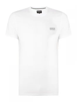 Image of Mens Barbour International Small Logo T Shirt White