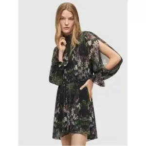 Image of AllSaints AllSaints Cora Oph Dress Womens - Black