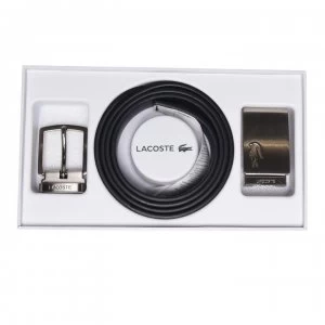Image of Lacoste Lacoste Reversible Belt Gift - Black/Marine