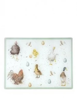 Image of Royal Worcester Wrendale Glass Worktop Saver ; 40 X 30 Cm