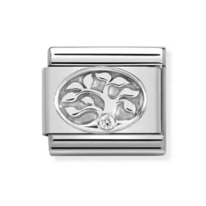 Image of Nomination Classic Silver Tree of Life CZ Charm