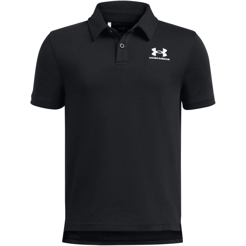 Image of Under Armour Armour Ua B Icon Polo Shirt Boys - Black 7 - 8 Years