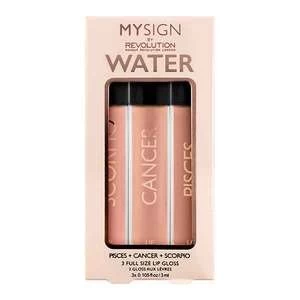 Image of Makeup Revolution My Sign Lip Gloss Collection Water