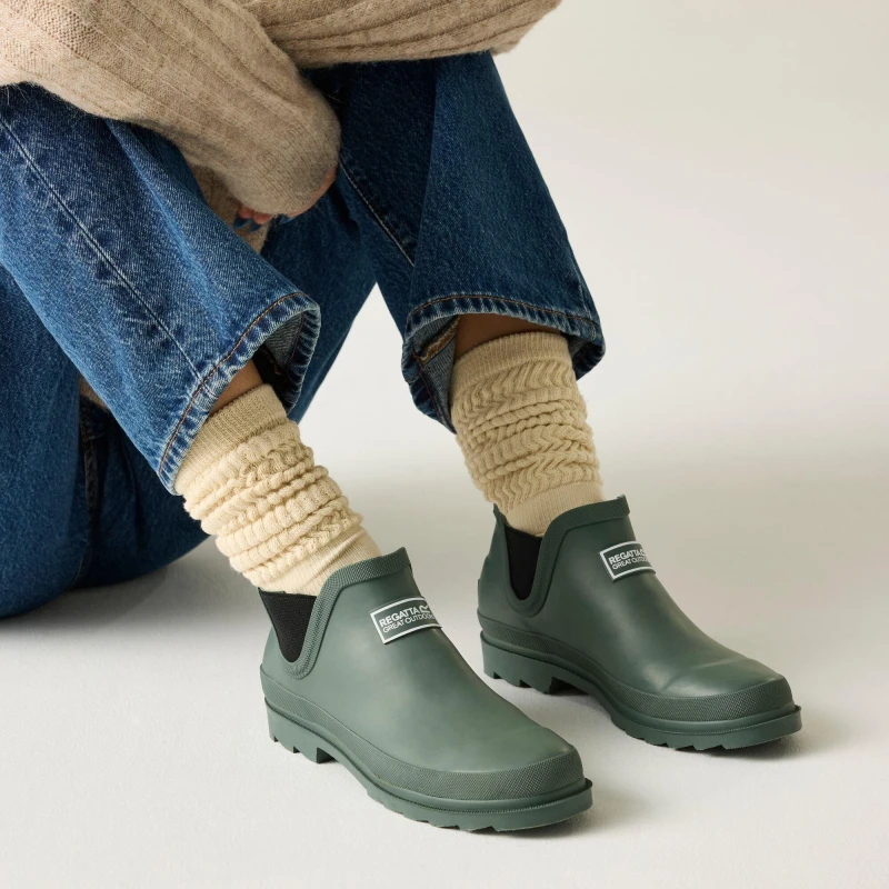 Image of Womens rain boots Regatta Harper Welly Vert Female 39