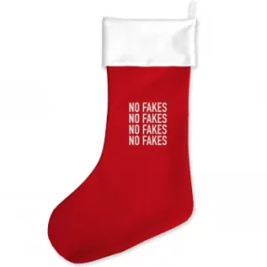 Image of No Fakes Christmas Stocking