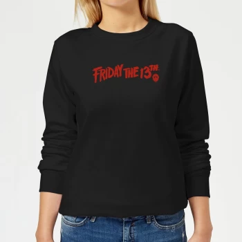 Image of Friday the 13th Logo Womens Sweatshirt - Black - M - Black