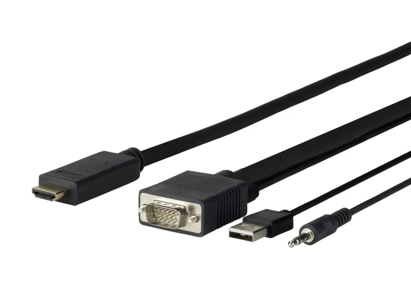 Image of Vivolink PROVGAHDMI3 video cable adapter 3m HDMI VGA (D-Sub) + 3.5mm