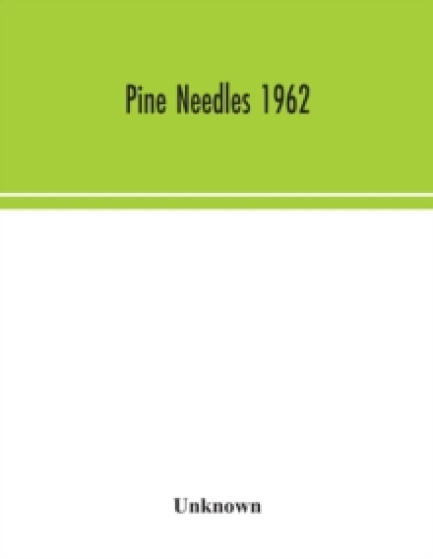 Image of Pine Needles 1962 Paperback / softback