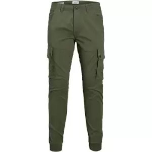 Image of Jack and Jones Warner Cargo Trousers - Green