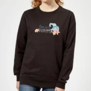 Image of Moana One with The Waves Womens Sweatshirt - Black - XS