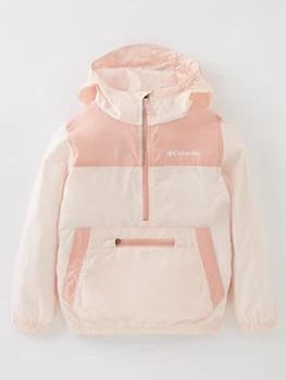 Image of Columbia Girls Sweet Pines Graphic Windbreaker Jacket - Pink, Size Xxs=5-6 Years, Women
