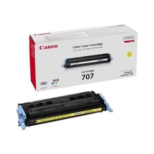 Image of Canon 707 Yellow Laser Toner Ink Cartridge