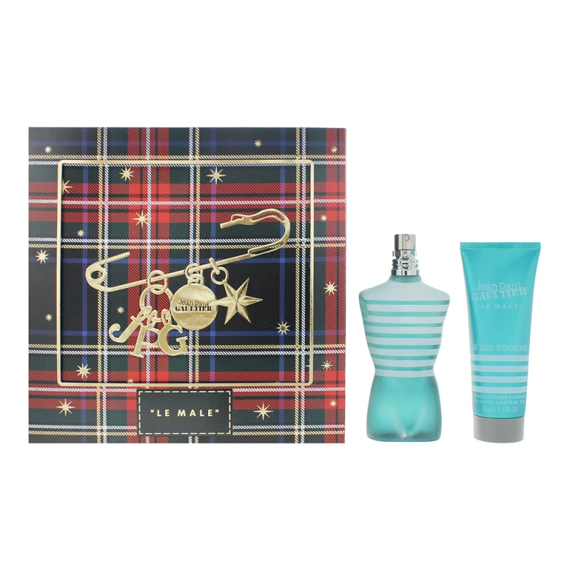 Image of Jean Paul Gaultier Le Male 2 Piece Gift Set: Eau de Toilette 75ml - Shower Gel 75ml