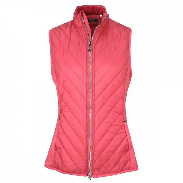 Image of Callaway Ladies Lightweight Quilted VEST FRUIT DOVE - S