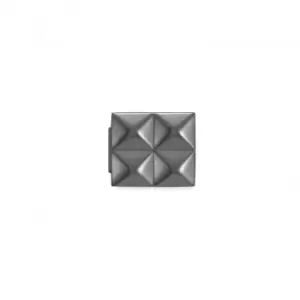Image of Classic Glam Steel Small Pyramids Link Charm 230108/02
