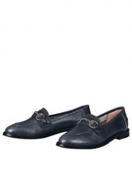 Image of BARBOUR Heather Snaffle Trim Loafer Black Size 6 Women