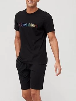 Image of Calvin Klein Pride Lounge T-Shirt - Black, Size S, Men