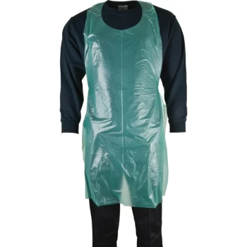 Image of Green Disposable Apron, Pack of 100 - Sitesafe