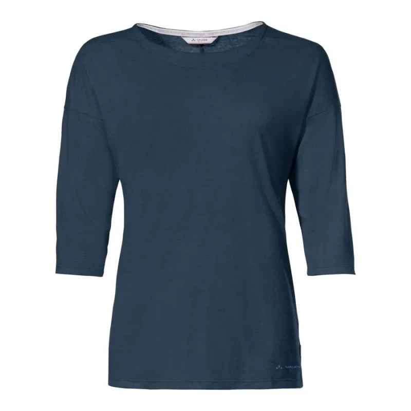Image of 3/4 Sleeve Womens T-Shirt VAUDE Neyland Bleu Female 44