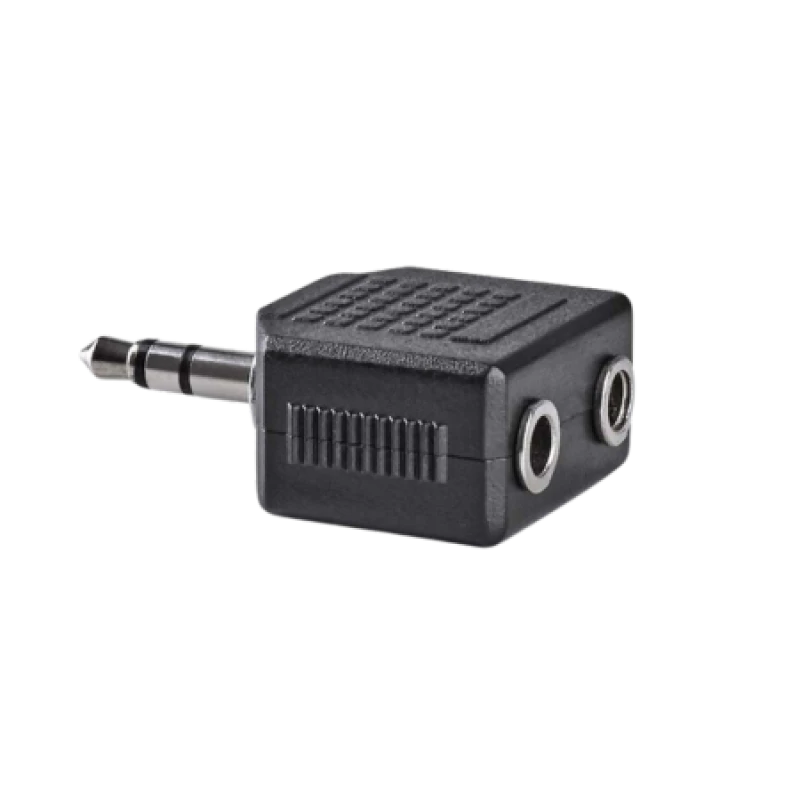 Image of Nedis Stereo Audio 3.5mm Male to 2x 3.5mm Female Adapter CAGB22945BK