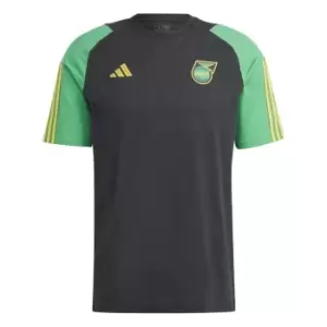 Image of adidas Jamaica Training T Shirt 2023 Adults - Black