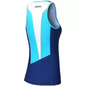 Image of Zone3 Womens Lava Long Distance Top - Blue