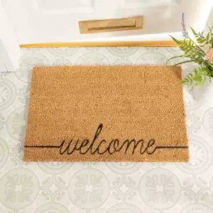 Image of Artsy Doormats Curly Welcome Doormat