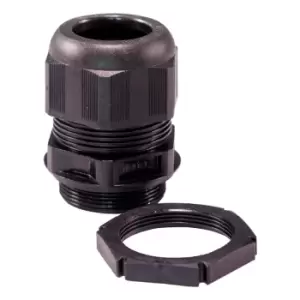 Image of Wiska SPRINT 40mm Dome Top Cable Gland With Locknuts Sprint GLP40 IP68 Black - 99711