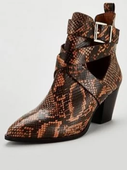 Image of OFFICE Ami Ankle Boot, Snake, Size 6, Women