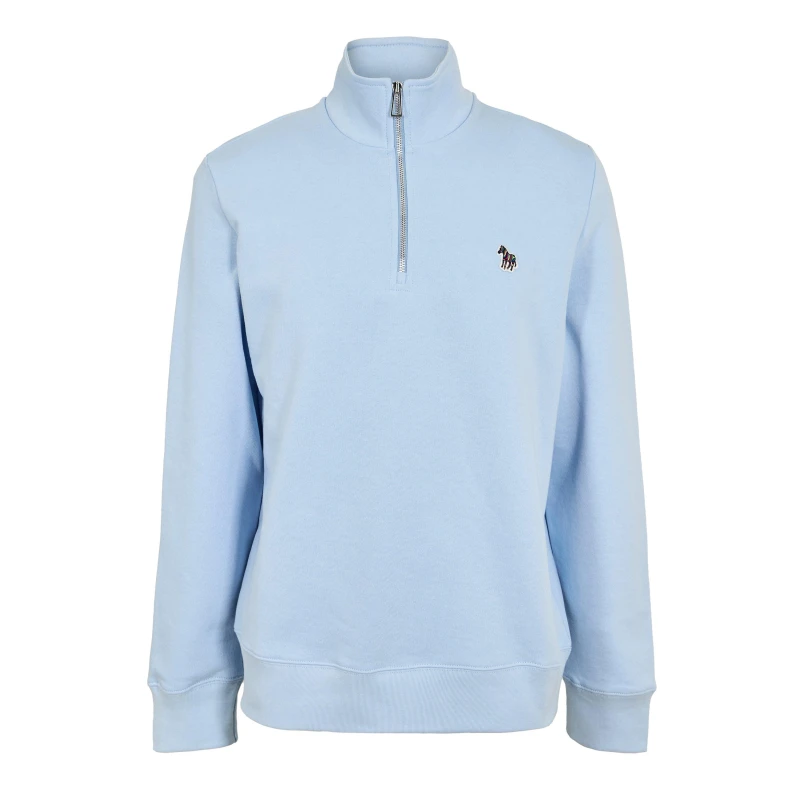 Image of Paul Smith Half Zip Sweatshirt Blue 41E male S
