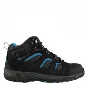 Image of Karrimor Mount Mid Top Childrens Walking Boots - Black/Blue