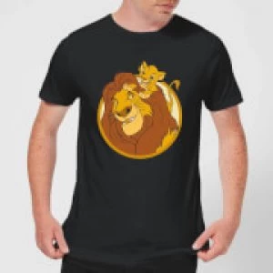 Image of Disney Mufasa & Simba Mens T-Shirt - Black