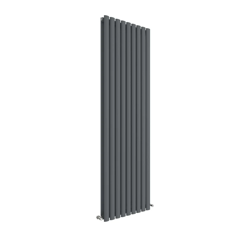 Image of Balterley Vertical Double Panel Radiator 5457 BTU Anthracite 1800 x 528mm Grey