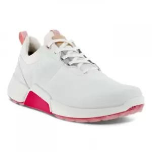 Image of ECCO W GOLF BIOM H4 Golf Shoe - WHITE/SILVER Pink - EU40