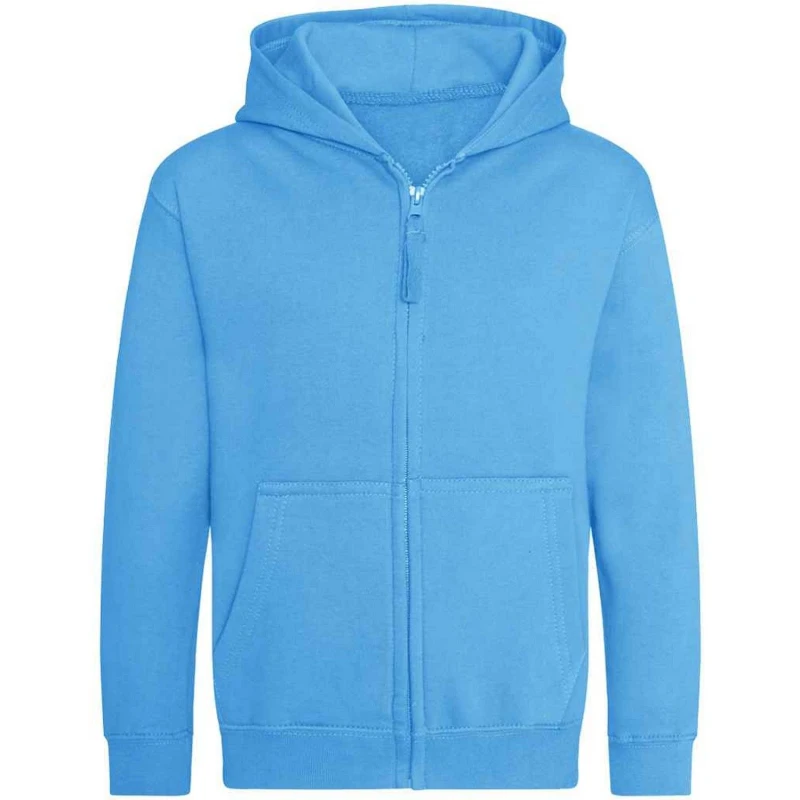 Image of Awdis Zoodie girls's Children's Sweatshirt in Blue