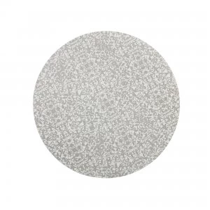 Image of Denby Monsoon Filigree Silver Round Placemats X4