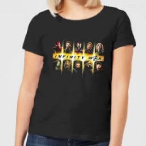 Image of Avengers Team Lineup Womens T-Shirt - Black - S