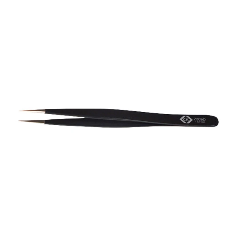 Image of C.K Precision Tweezer ESD 120mm, Slim, straight, fine tips