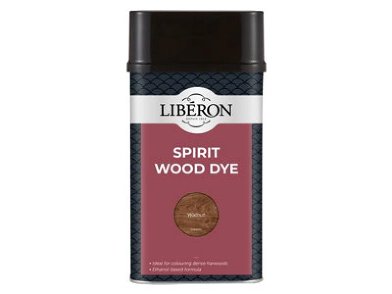 Image of Liberon 126793 Spirit Wood Dye Walnut 1 Litre Libsdw1Ln